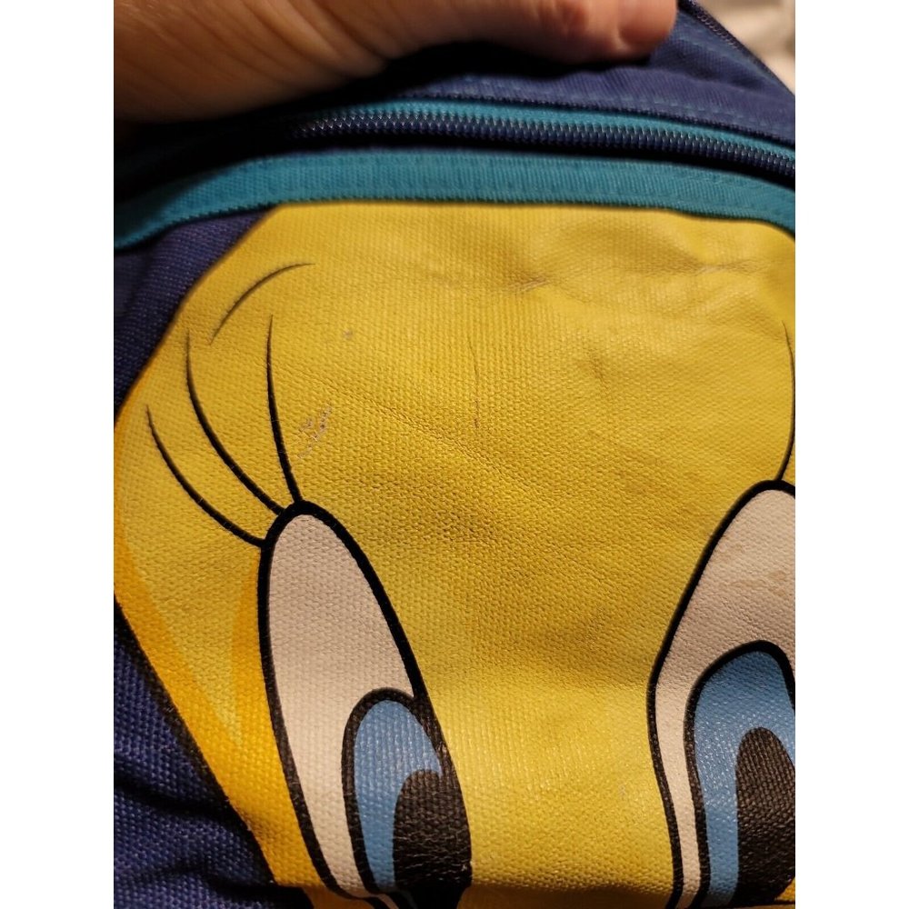 Looney Tunes Tweety Blue Duffle Gym Bag Vintage Large - Picture 2 of 12
